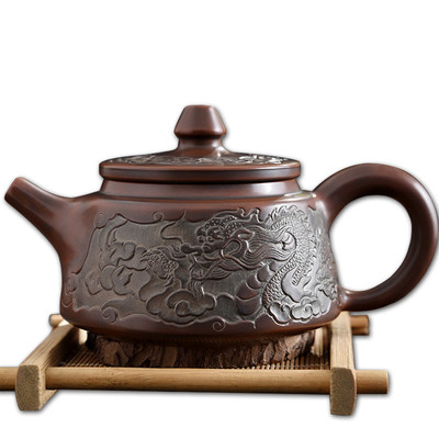 正宗純手工浮雕龍壺紫砂茶具坭興陶 匠心獨(dú)運(yùn)的好店推薦
